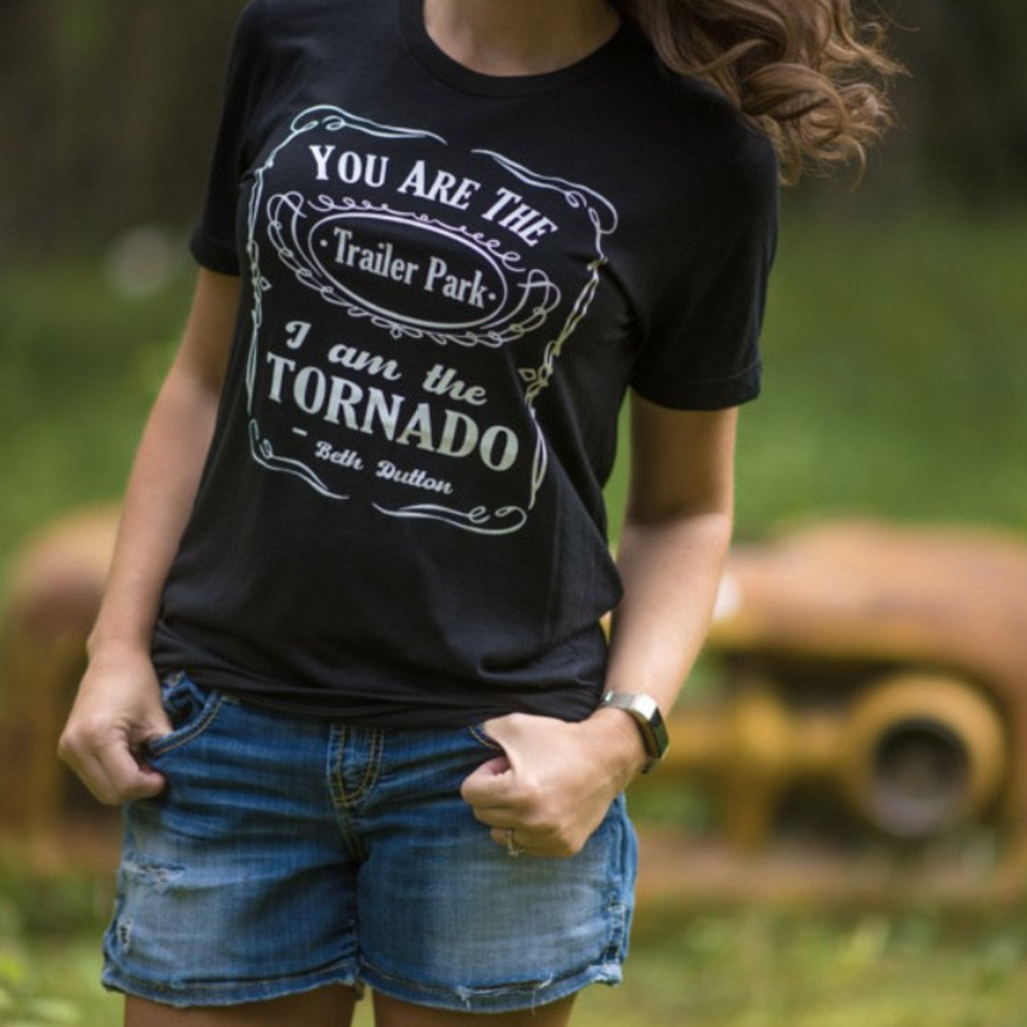 You Are The Trailer-park T-shirt: Black / Large