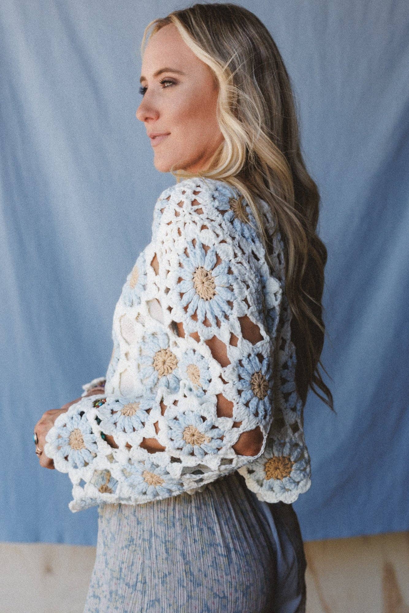 Free To Dream Crochet Top - Ivory: Ivory