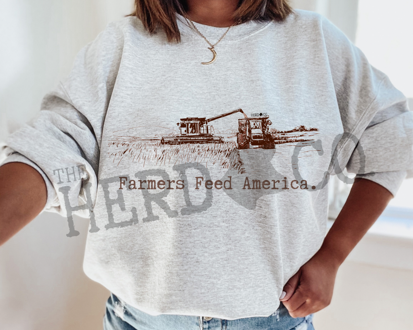 Farmers Feed America: T-shirt (Cement)
