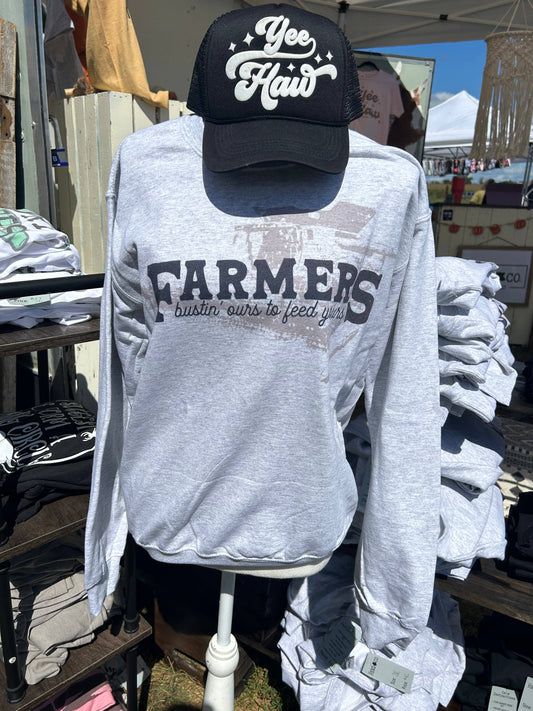Bustin ours to feed yours: T-shirt(Cream)