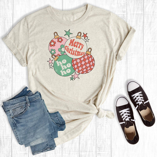 Retro Christmas Ornaments Cream: XL