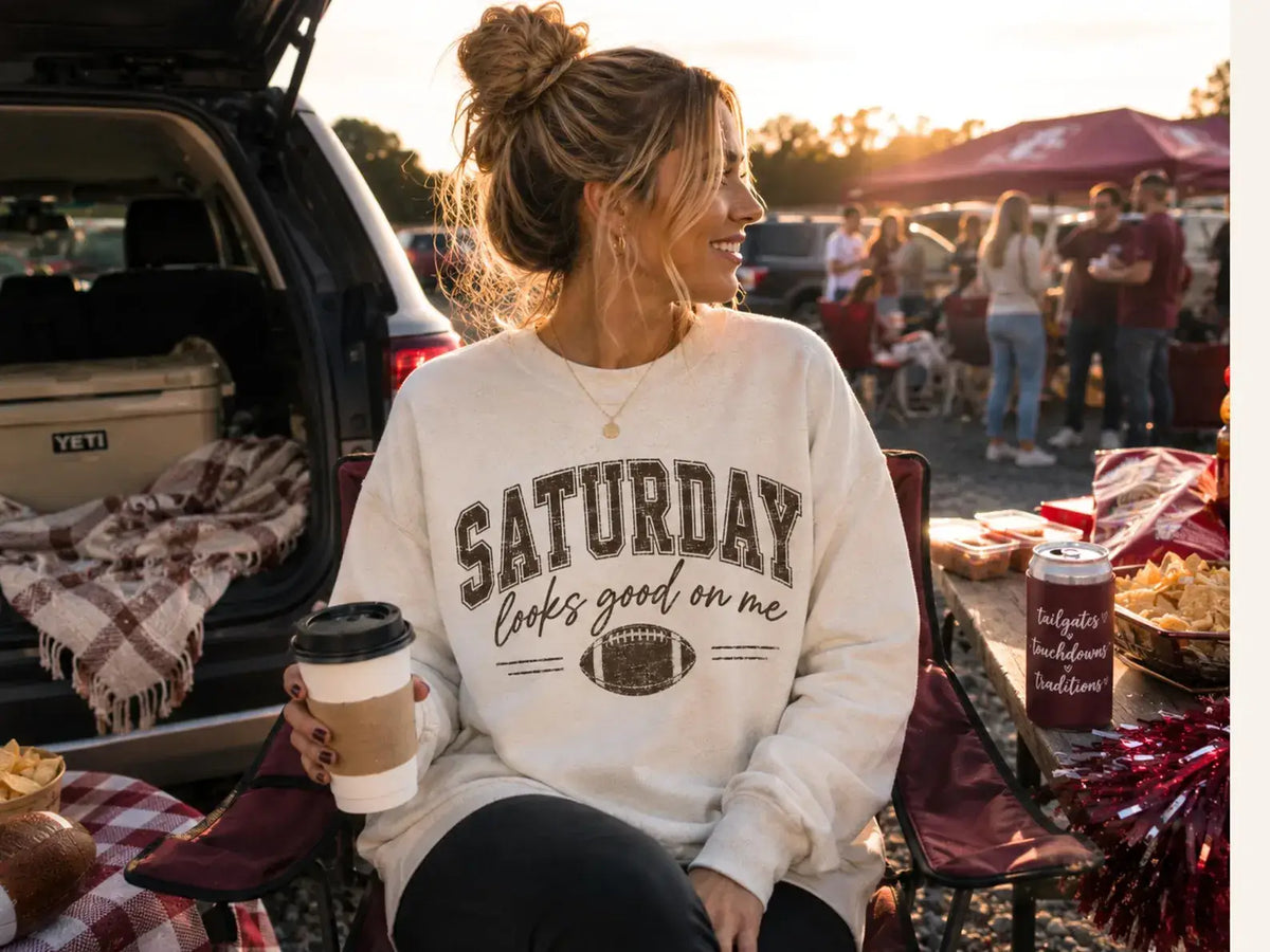 Saturdays Look Good Gameday Sweatshirt