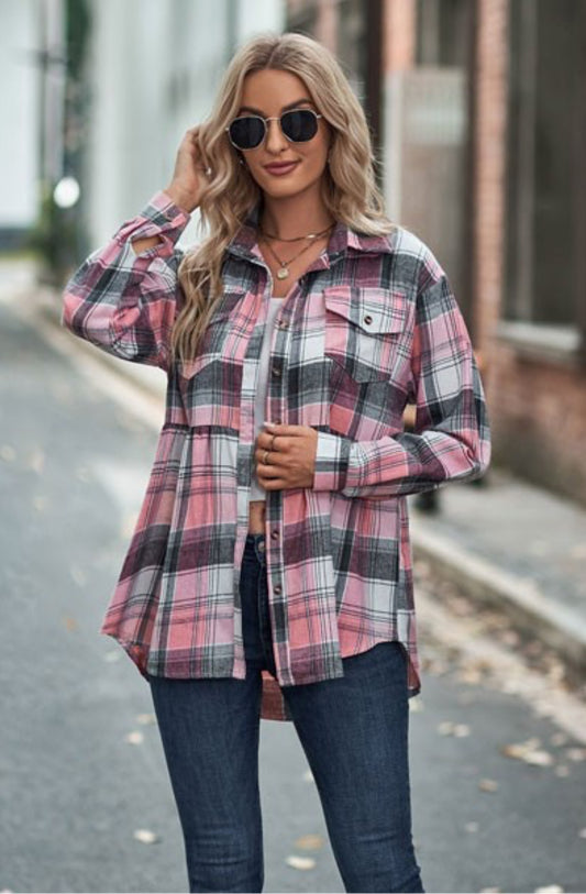 Women’s long sleeve casual button down