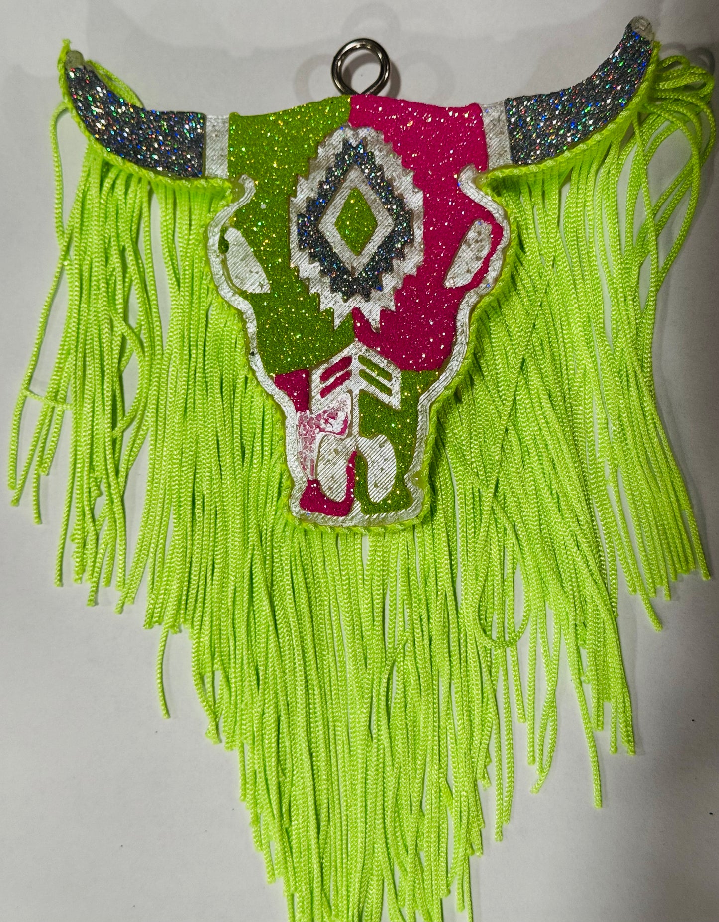 Lime and Pink Skull