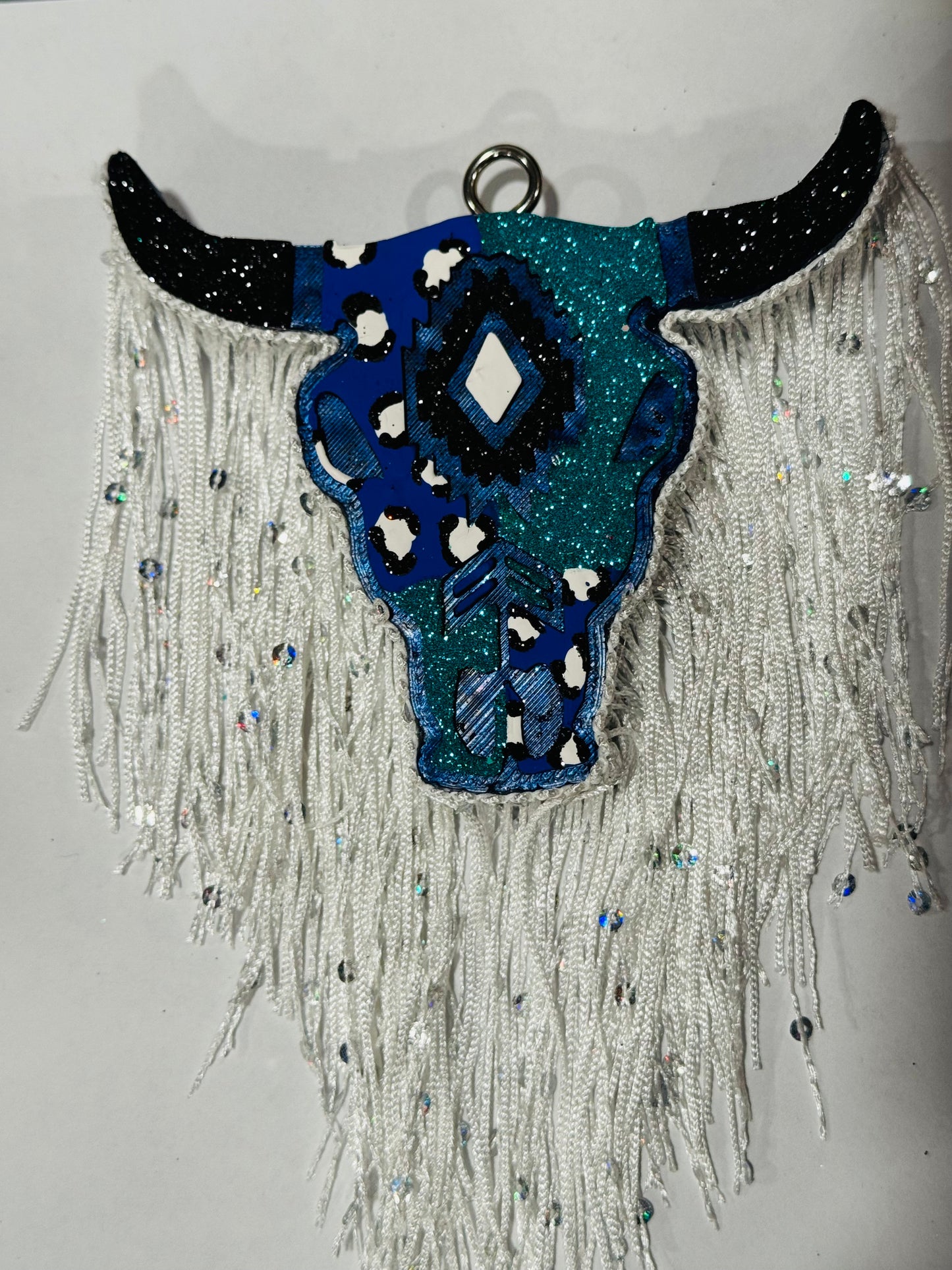Green Blue Black Skull