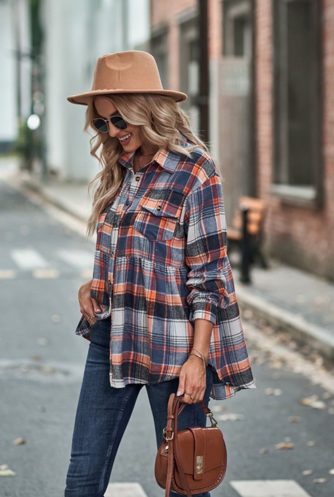 Women’s long sleeve casual button down