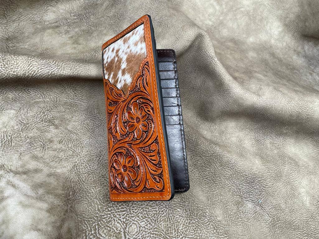 Tooled Mens Cowhide wallet