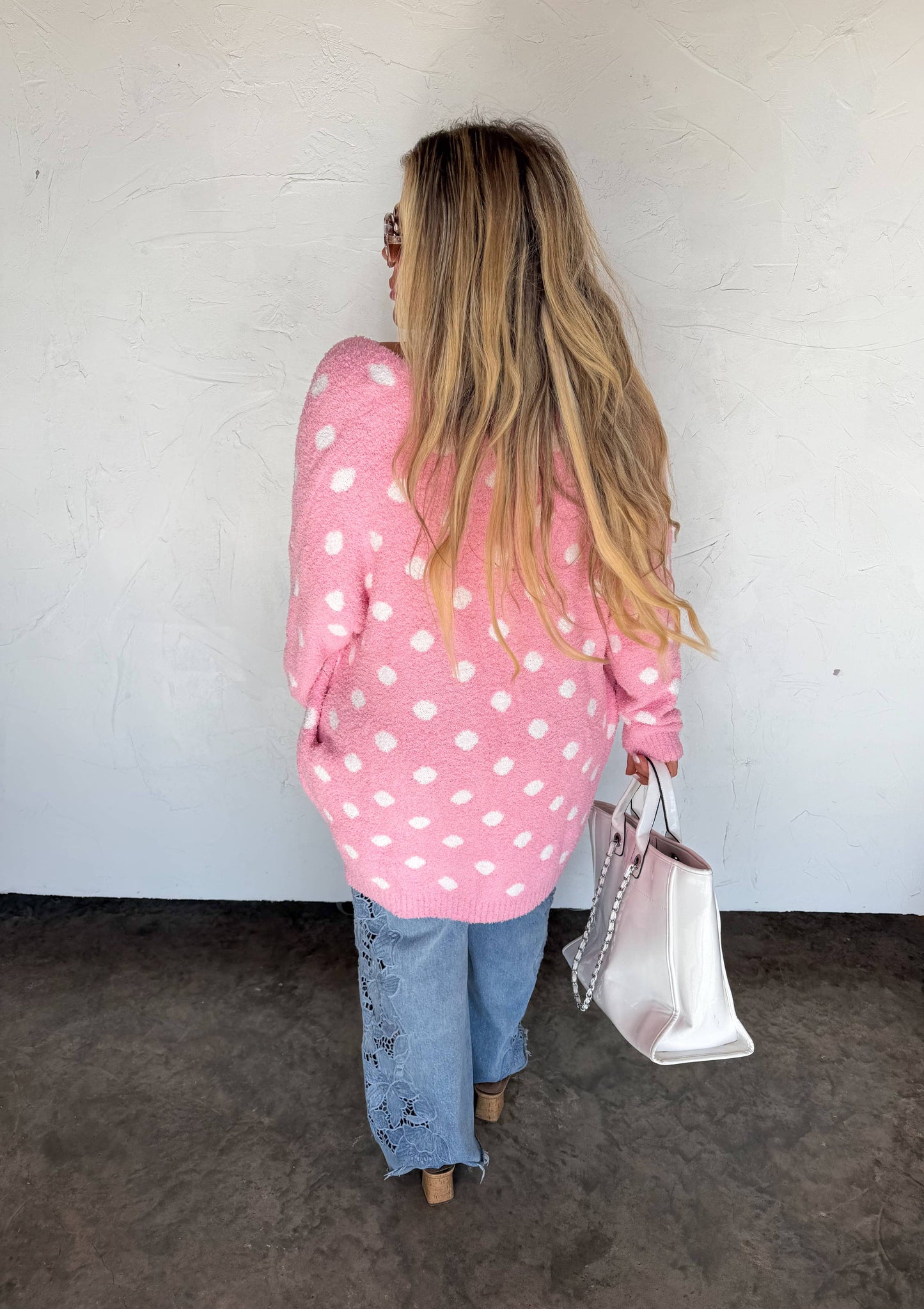 SPRING CLOUD CARDIGAN: ONE SIZE / BLUE DAISY