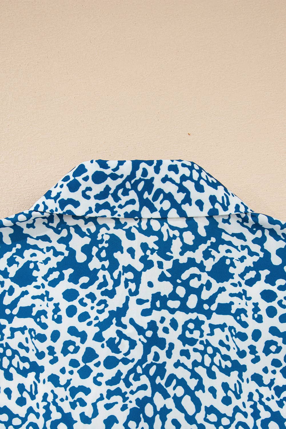 Leopard Striped Western Patchwork Button-up Shirt