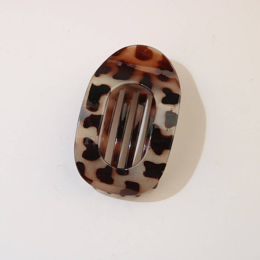 Oval Flat Hair Clip for Women, Strong Grip Clamp