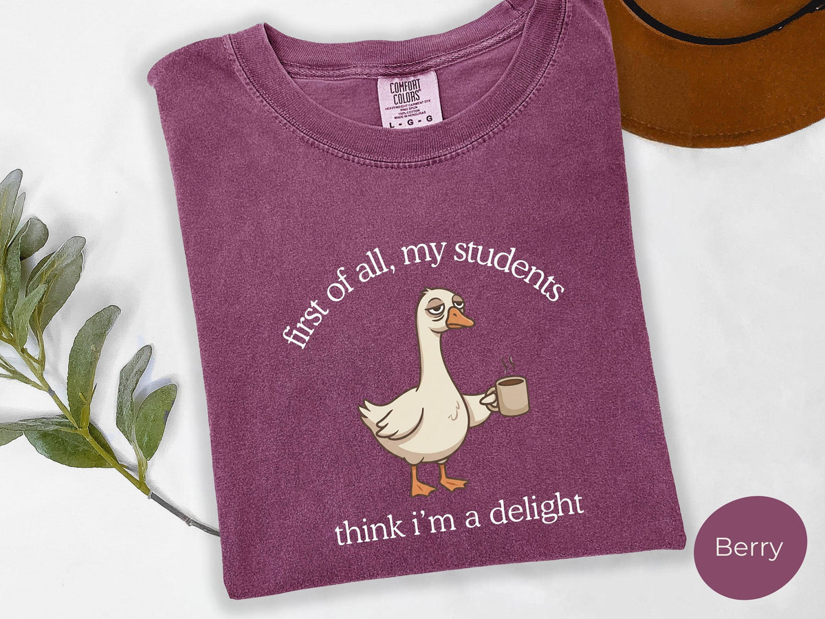 Funny Teacher Shirt,  Funny Back to School Sweater: Blue Jean / M / Comfort Color T-Shirt