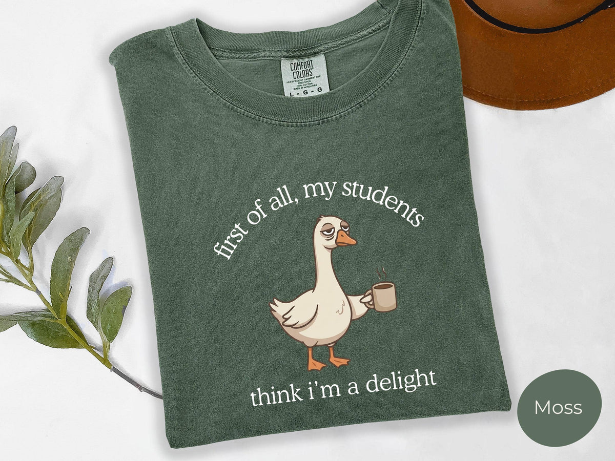 Funny Teacher Shirt,  Funny Back to School Sweater: Blue Jean / M / Comfort Color T-Shirt
