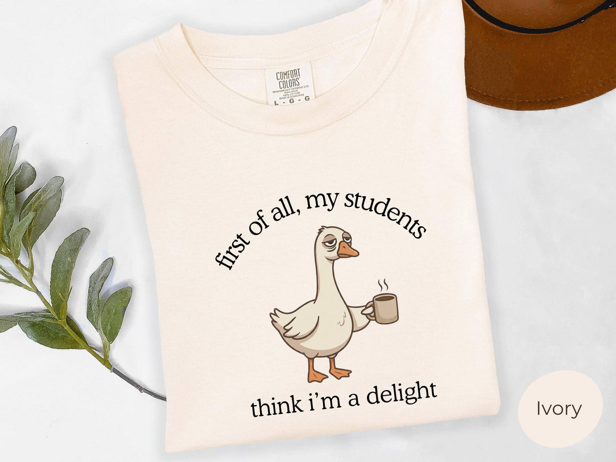 Funny Teacher Shirt,  Funny Back to School Sweater: Blue Jean / M / Comfort Color T-Shirt