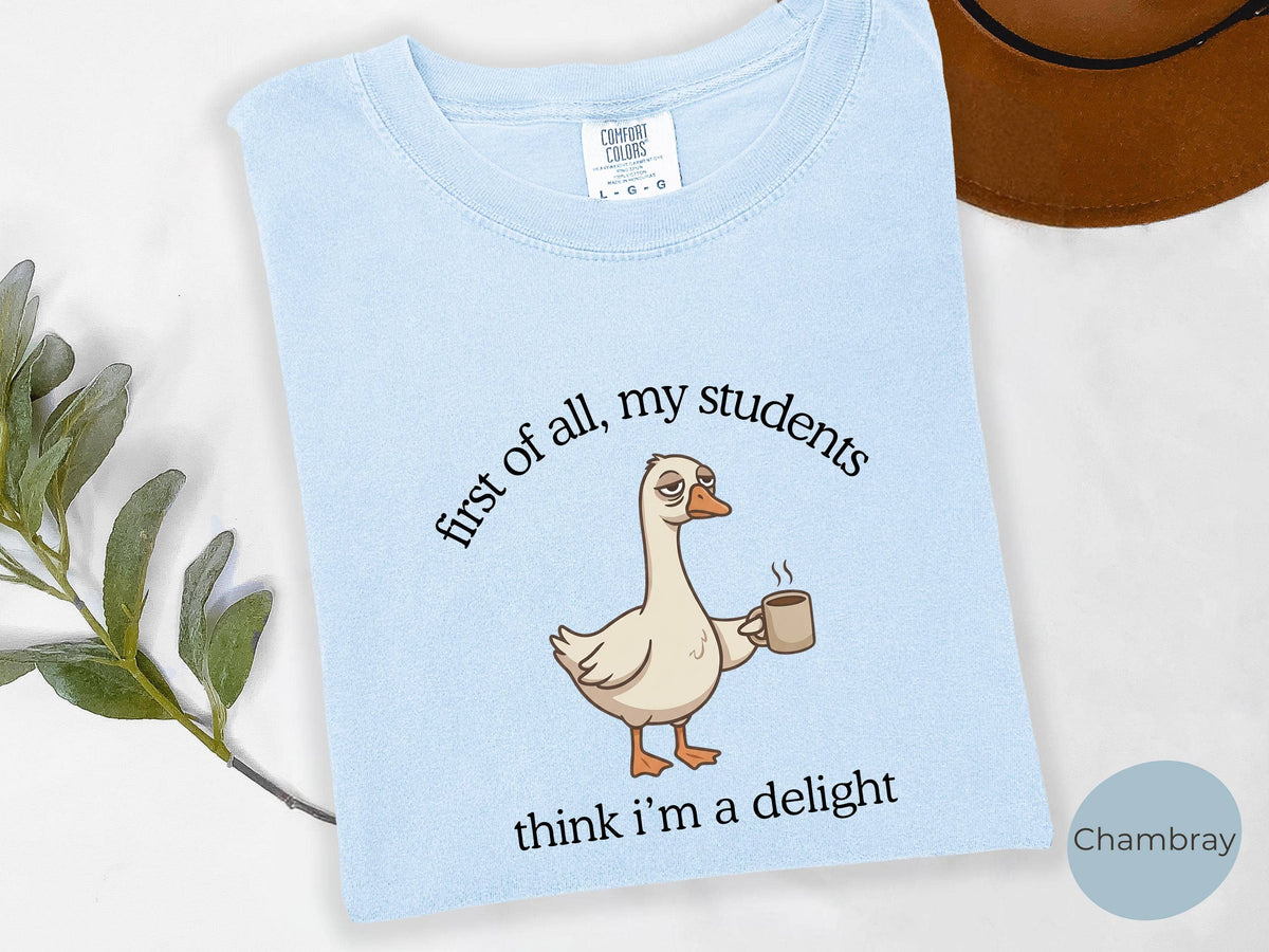 Funny Teacher Shirt,  Funny Back to School Sweater: Blue Jean / M / Comfort Color T-Shirt