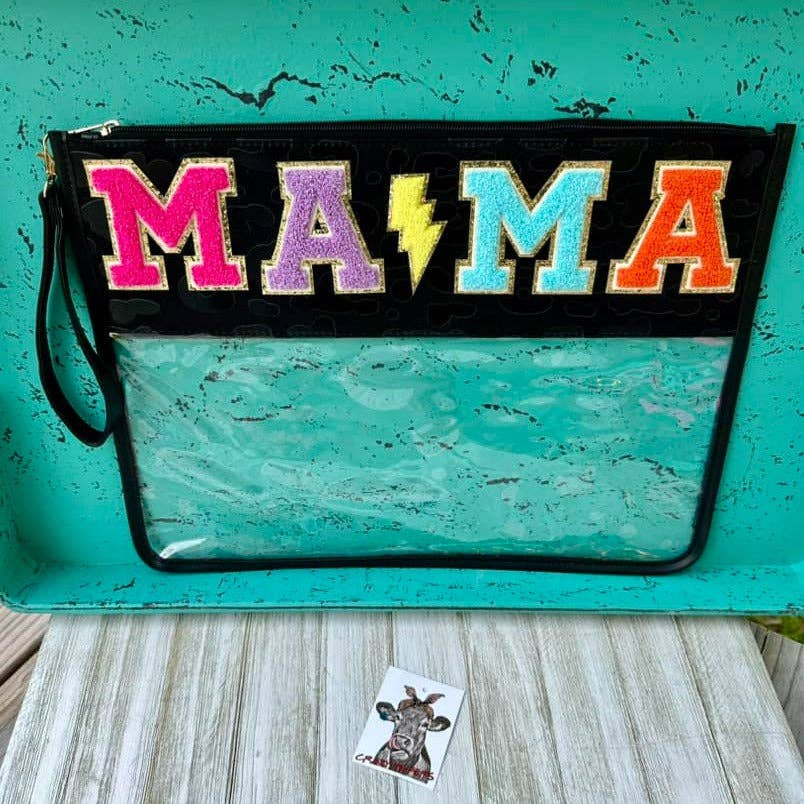 EXTRA LARGE PVC Bag W/ LETTERS: MAMA