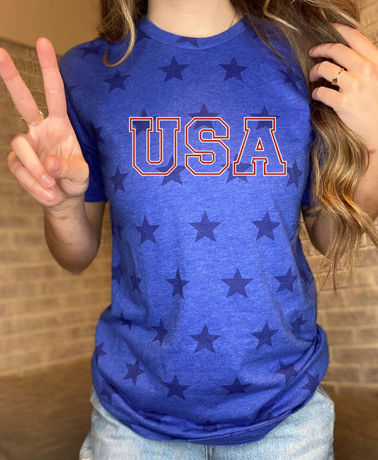 USA Star Shirt, 4th of July America Patriotic Tee