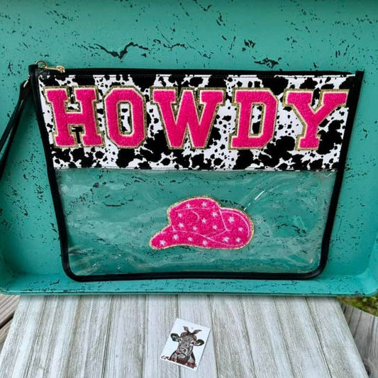 EXTRA LARGE PVC Bag W/ LETTERS: HOWDY