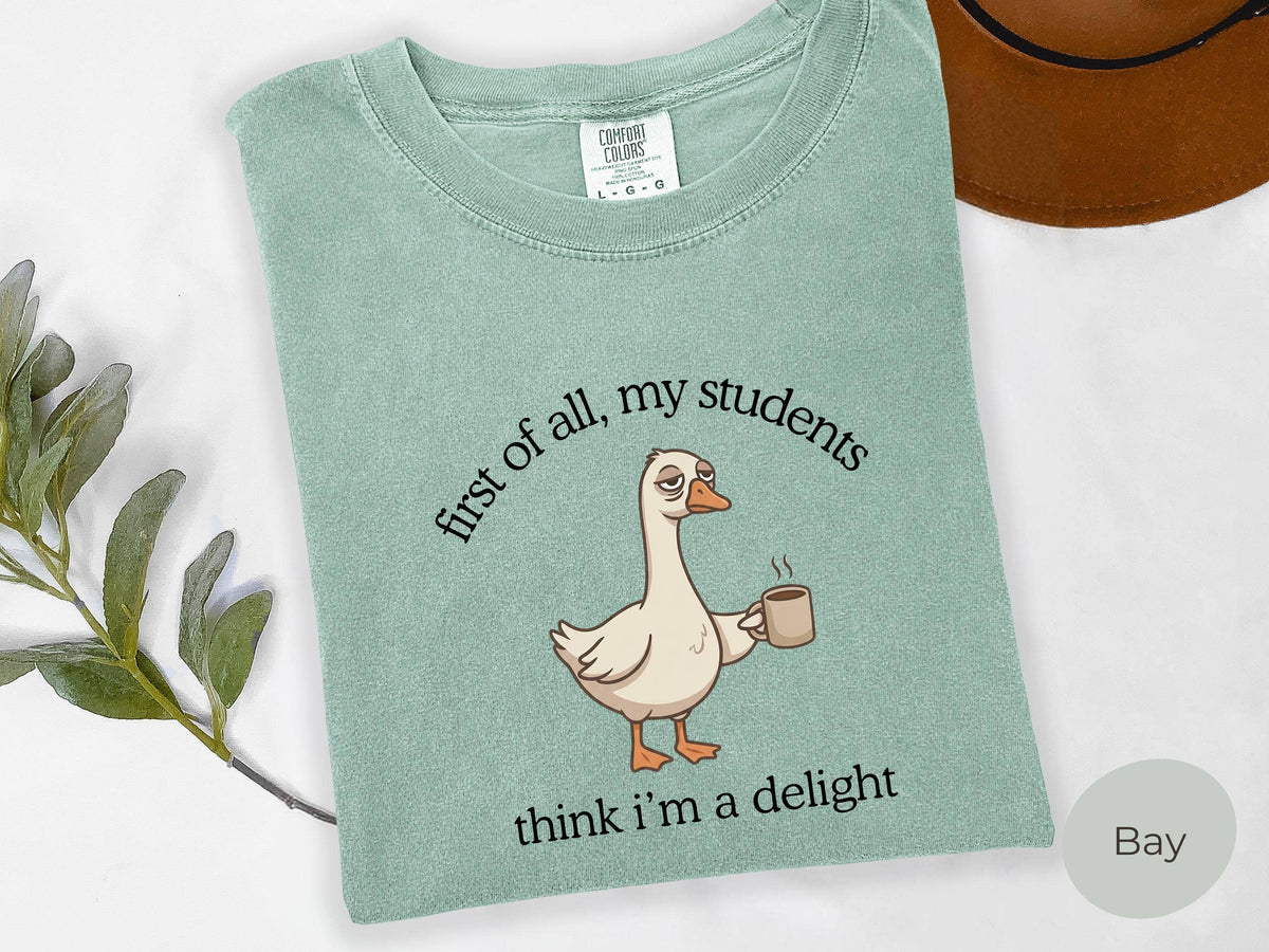 Funny Teacher Shirt,  Funny Back to School Sweater: Blue Jean / M / Comfort Color T-Shirt