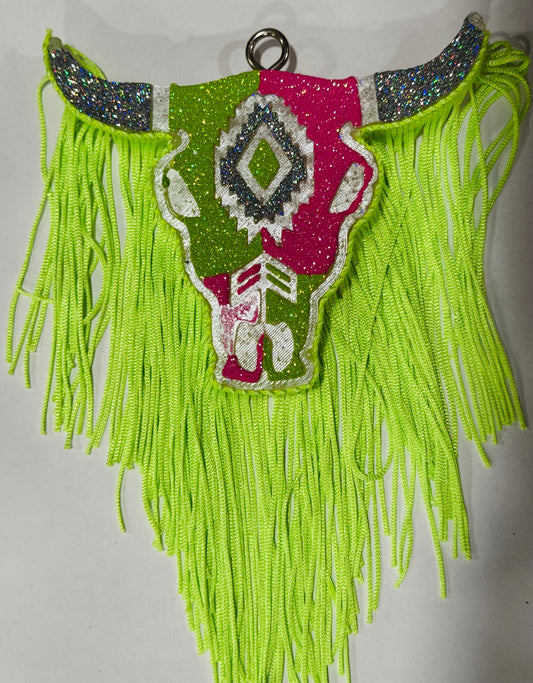 Lime and Pink Skull
