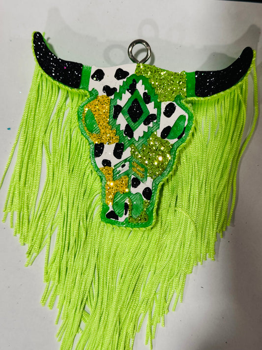 Green Gold Skull