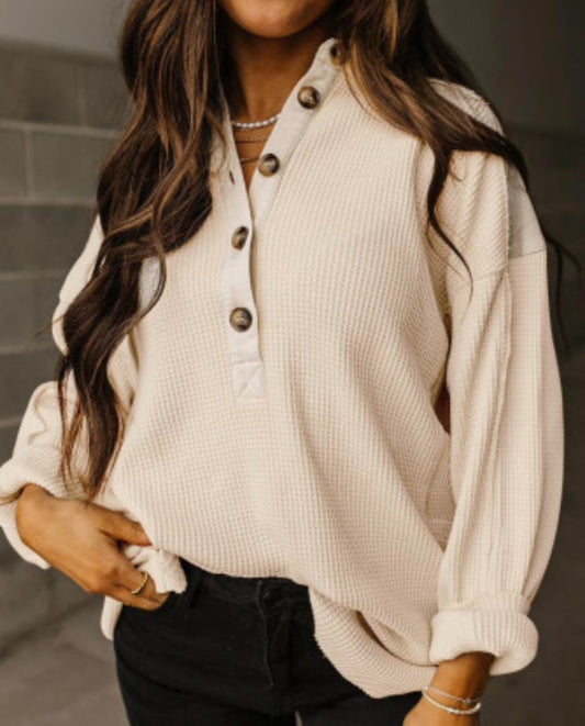 Jet stream waffle long sleeve