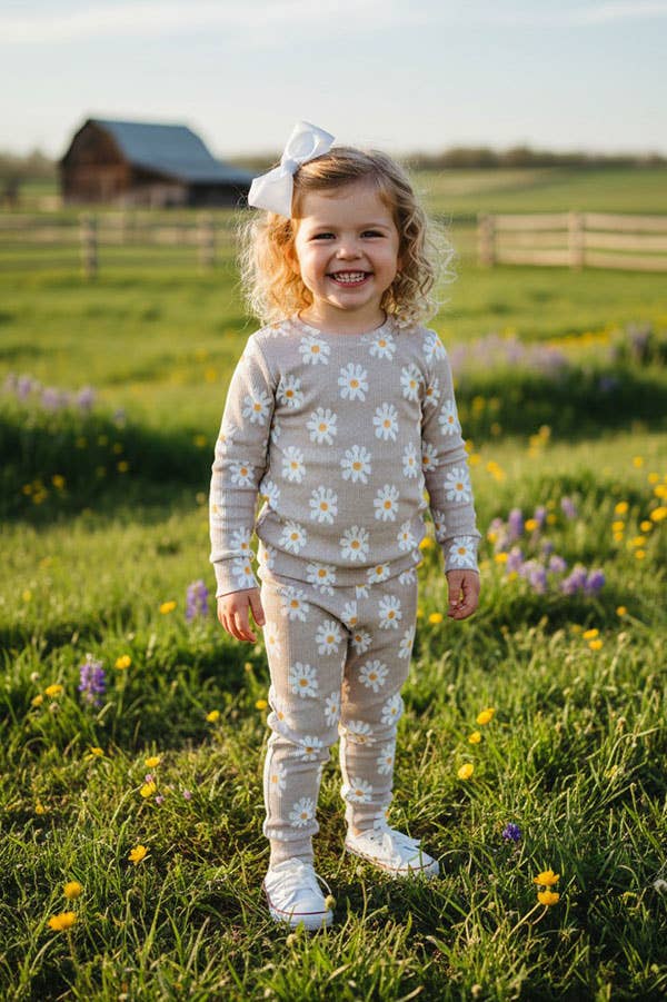 Daisy sweatshirts & pant girls clothing sets