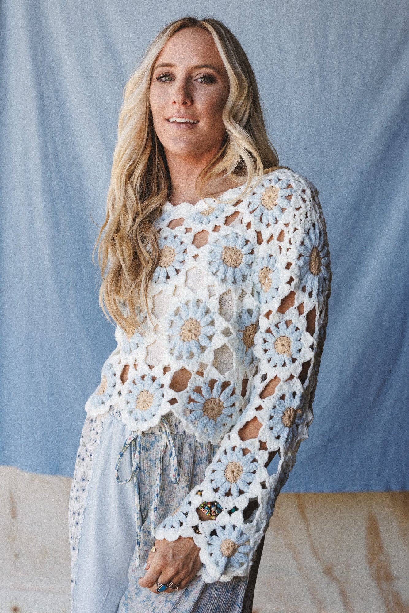 Free To Dream Crochet Top - Ivory: Ivory