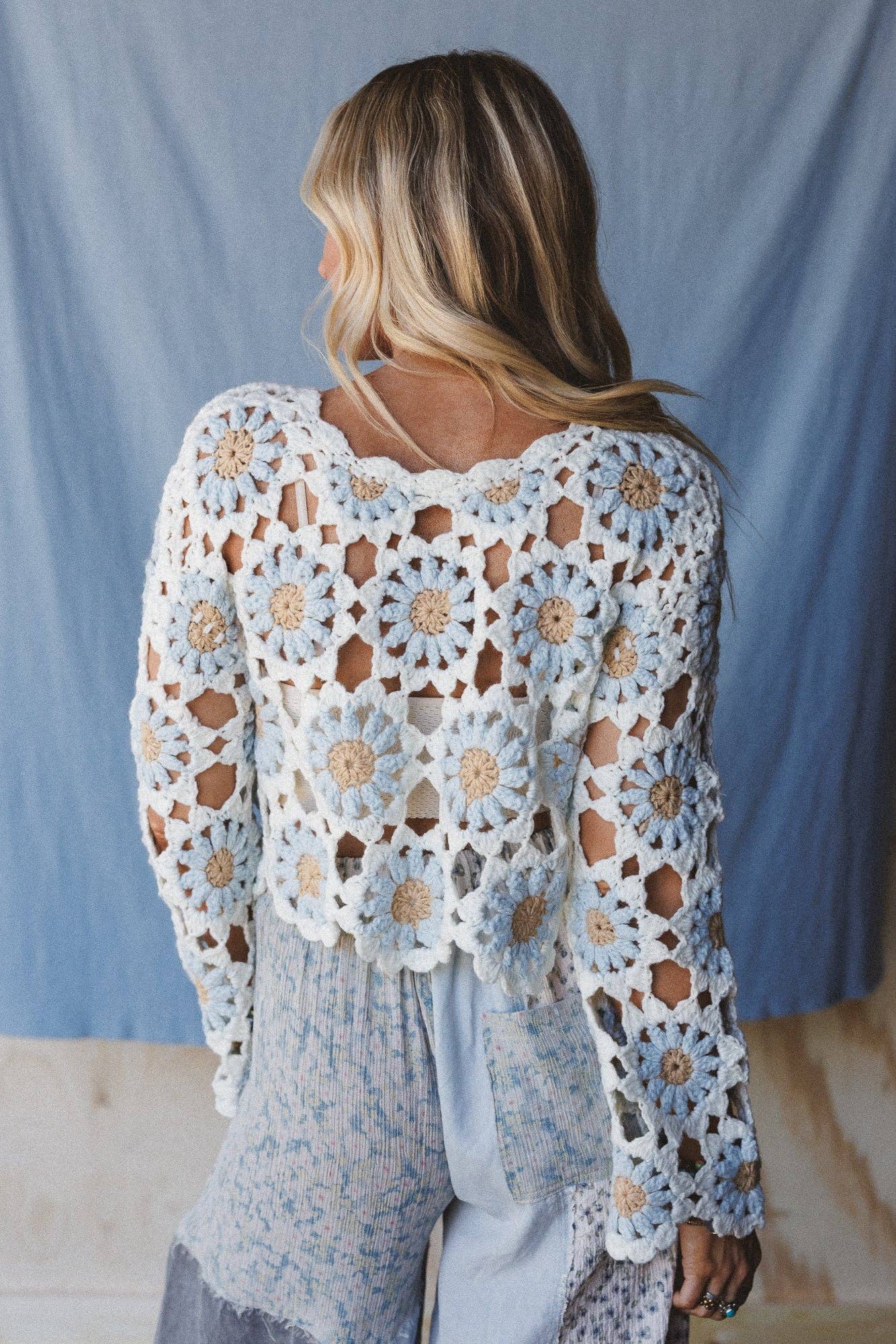 Free To Dream Crochet Top - Ivory: Ivory